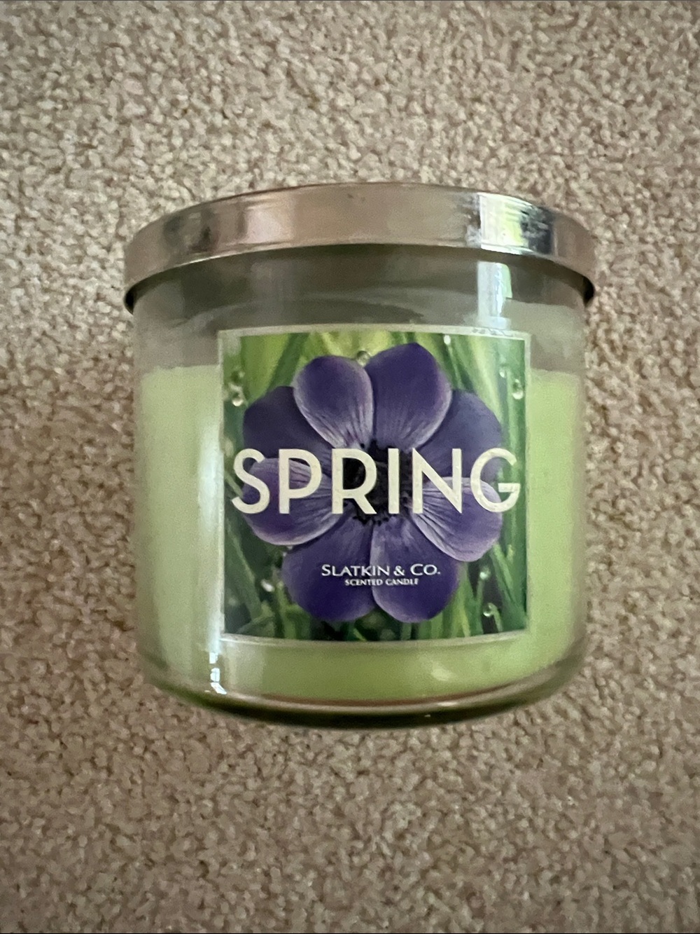 Slatkin and Co. Spring Scented Candle - used